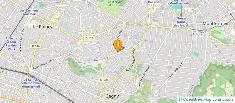 localisation de l'entreprise MADAME MARIE CHAVANNES  GAGNY