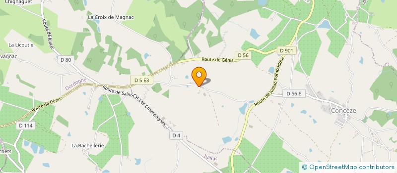 localisation de l'entreprise MADAME MARIE CHAVEROCHE  CONCEZE