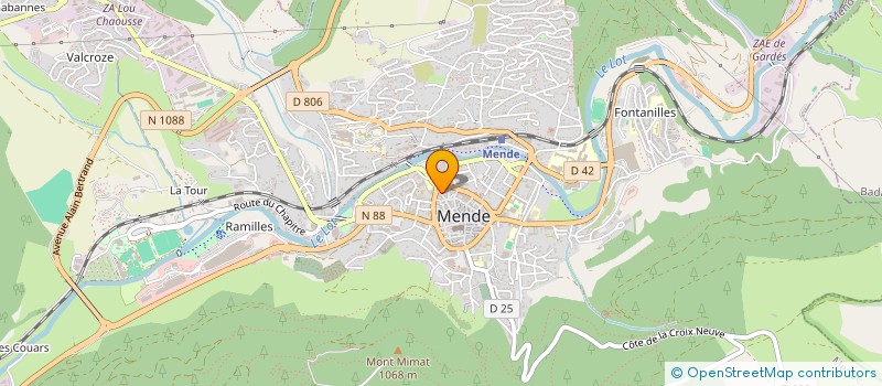 localisation de l'entreprise MADAME MARIE CHAVET  MENDE