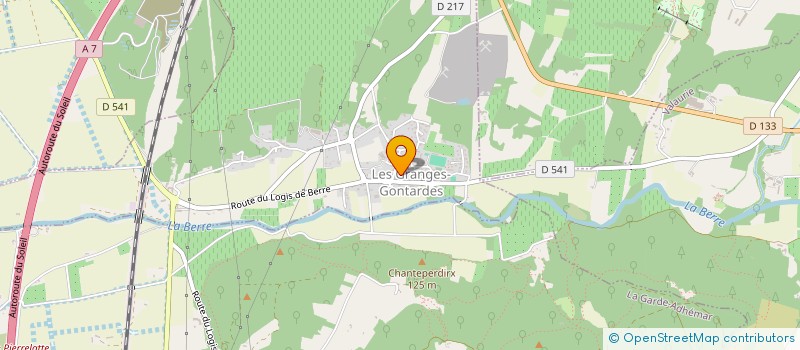 localisation de l'entreprise MADAME MARIE CHAVIER  LES GRANGES-GONTARDES