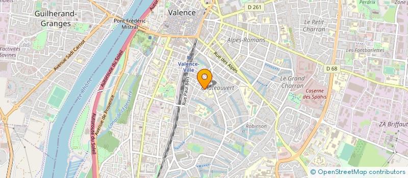 localisation de l'entreprise MADAME MARIE CHAZALON à VALENCE