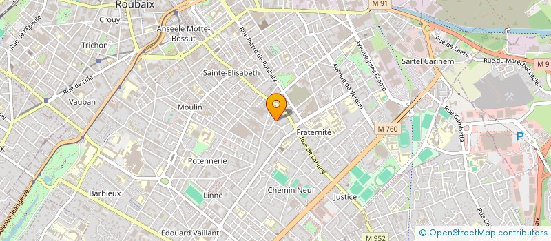 localisation de l'entreprise MADAME MARIE CHAZAUD  ROUBAIX