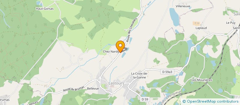 localisation de l'entreprise MADAME MARIE CHAZELAS à RILHAC-LASTOURS