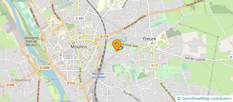 localisation de l'entreprise MADAME MARIE CHAZES à MOULINS