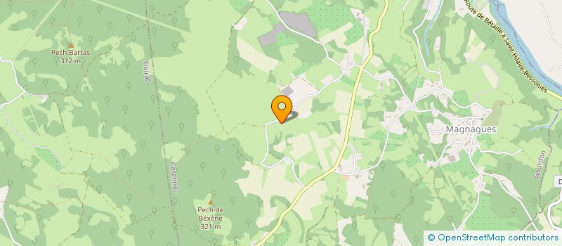 localisation de l'entreprise MADAME MARIE CHAZOULE  CAVAGNAC