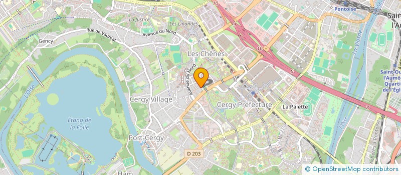 localisation de l'entreprise MADAME MARIE CHENAL  CERGY