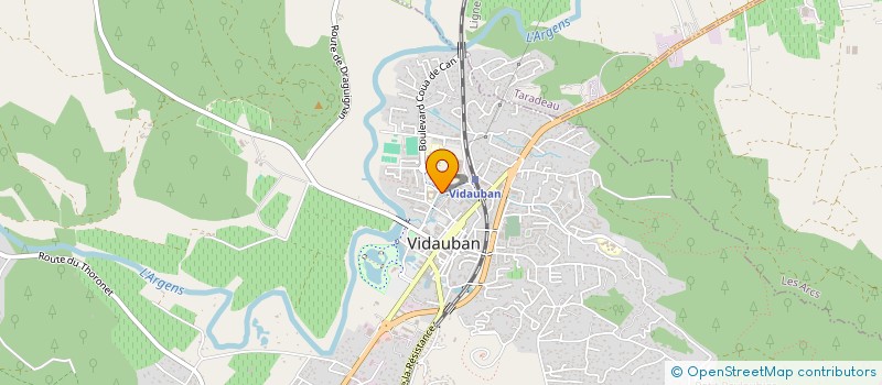 localisation de l'entreprise MADAME MARIE CHENAUD  VIDAUBAN