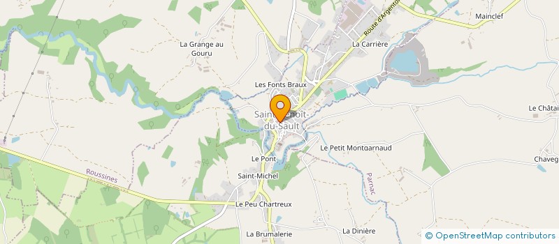 localisation de l'entreprise MADAME MARIE CHESNE à SAINT-BENOIT-DU-SAULT