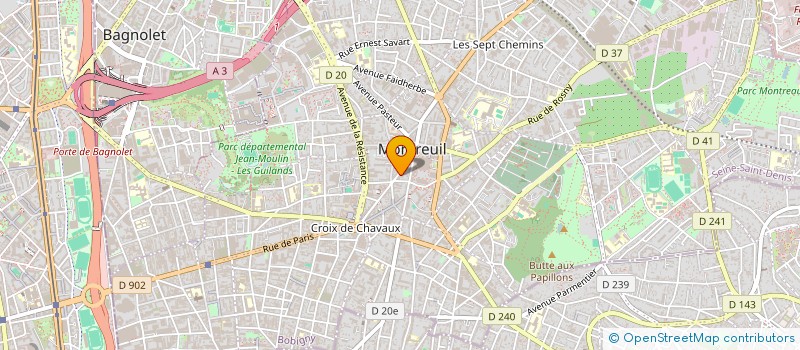 localisation de l'entreprise MADAME MARIE CHEVALIER à MONTREUIL