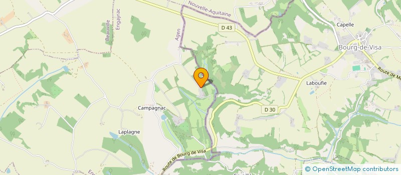 localisation de l'entreprise MADAME MARIE CHEVALIER  ENGAYRAC