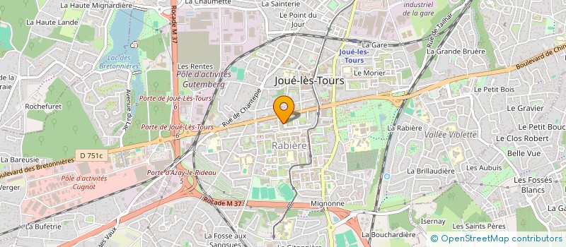 localisation de l'entreprise MADAME MARIE CHEVALIER  JOUE-LES-TOURS