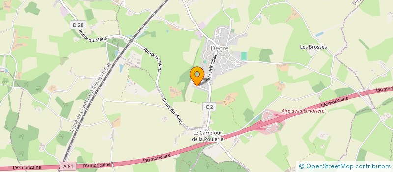 localisation de l'entreprise MADAME MARIE CHEVALLIER  BRAINS-SUR-GEE