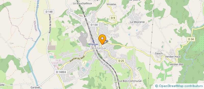 localisation de l'entreprise MADAME MARIE CHEYROUX  ALLASSAC