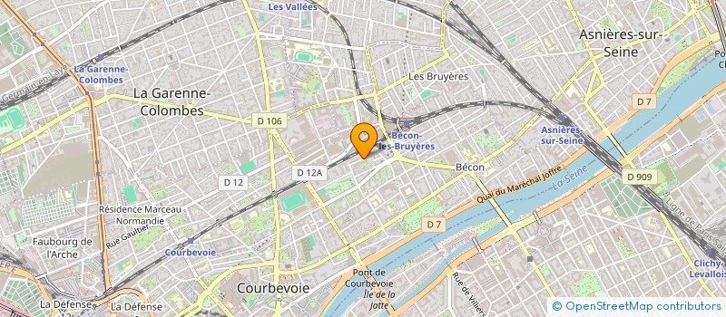 localisation de l'entreprise MADAME MARIE CHICOT à COURBEVOIE