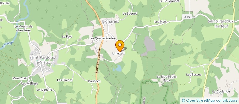 localisation de l'entreprise MADAME MARIE CHIROL-COUDERT à LIGNAREIX
