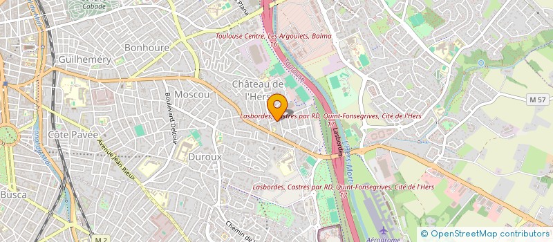 localisation de l'entreprise MADAME MARIE CHIRSTINE AGUILAR  TOULOUSE