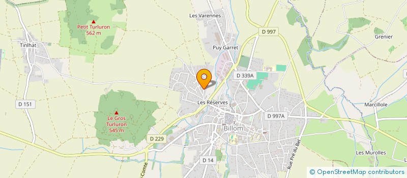 localisation de l'entreprise MADAME MARIE CHOMET  BILLOM