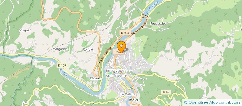 localisation de l'entreprise MADAME MARIE CHRISTELLE BILOA  ENTRAYGUES-SUR-TRUYERE