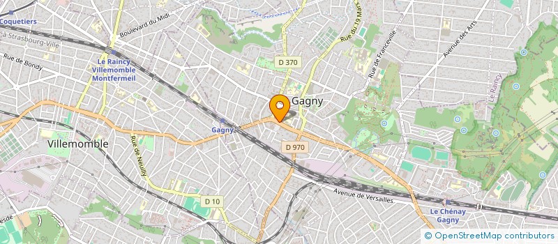 localisation de l'entreprise MADAME MARIE-CHRISTELLE NOUHOUAYI  GAGNY