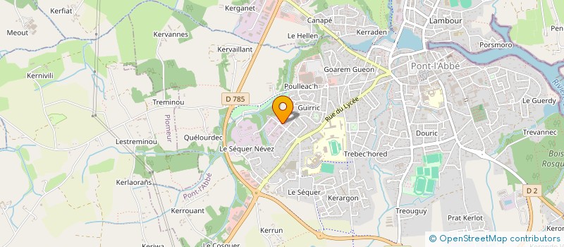 localisation de l'entreprise MADAME MARIE CHRISTIN  PONT-L'ABBE