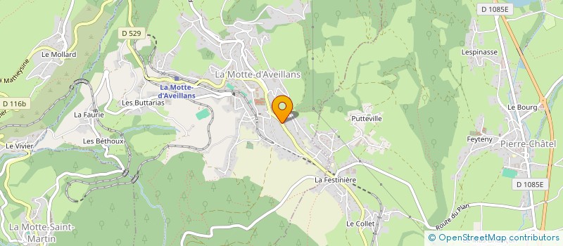localisation de l'entreprise MADAME MARIE-CHRISTINE ALBERT à LA MOTTE-D'AVEILLANS