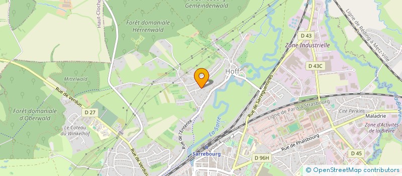 localisation de l'entreprise MADAME MARIE-CHRISTINE ANTONI  SARREBOURG