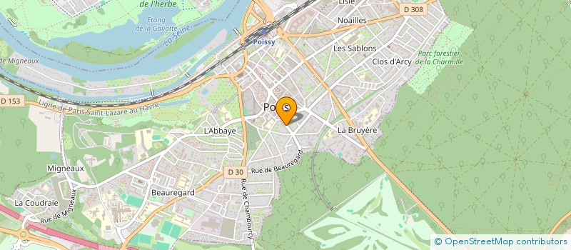 localisation de l'entreprise MADAME MARIE-CHRISTINE BAR  POISSY