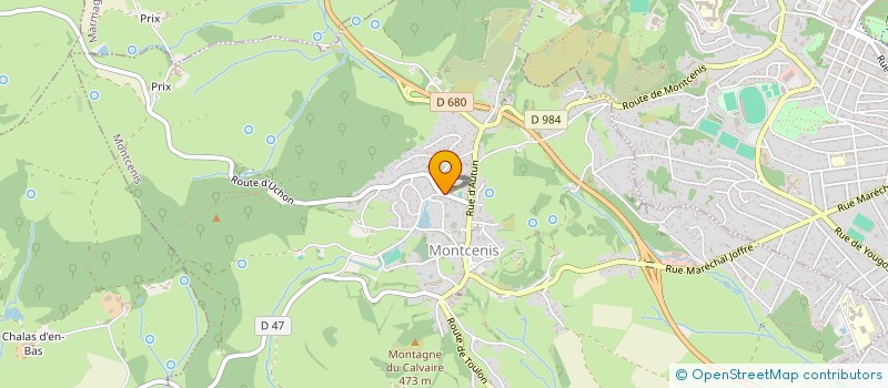 localisation de l'entreprise MADAME MARIE-CHRISTINE BAROIN  SAINT-SYMPHORIEN-DE-MARMAGNE