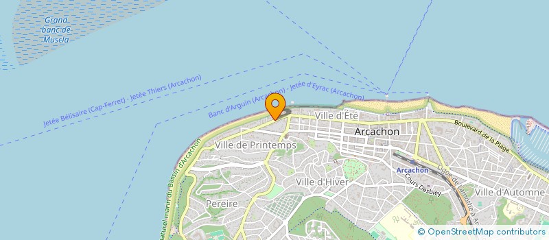 localisation de l'entreprise MADAME MARIE-CHRISTINE BASTIDE  ARCACHON