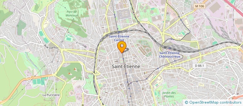 localisation de l'entreprise MADAME MARIE CHRISTINE BEJUIT  SAINT-ETIENNE