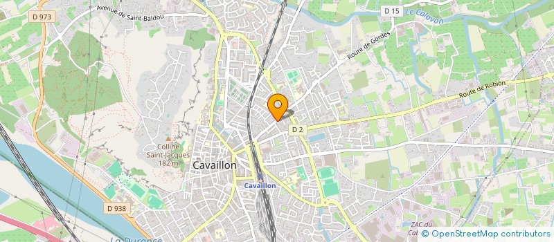 localisation de l'entreprise MADAME MARIE-CHRISTINE BERNARD  CAVAILLON