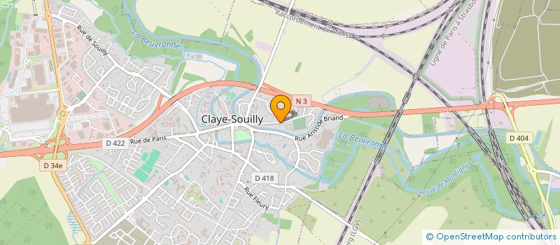 localisation de l'entreprise MADAME MARIE-CHRISTINE BERT  CLAYE-SOUILLY