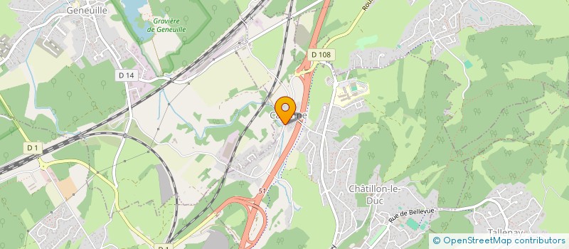 localisation de l'entreprise MADAME MARIE-CHRISTINE BERTRAND  CHATILLON-LE-DUC