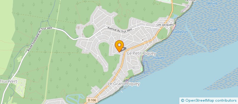 localisation de l'entreprise MADAME MARIE-CHRISTINE BESSOU  LEGE-CAP-FERRET