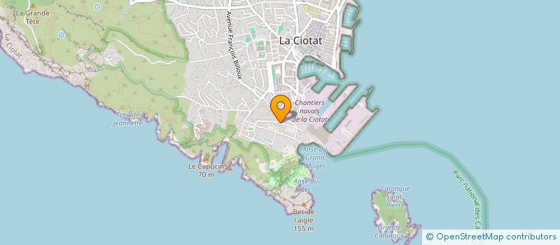 localisation de l'entreprise MADAME MARIE-CHRISTINE BLAIN  LA CIOTAT