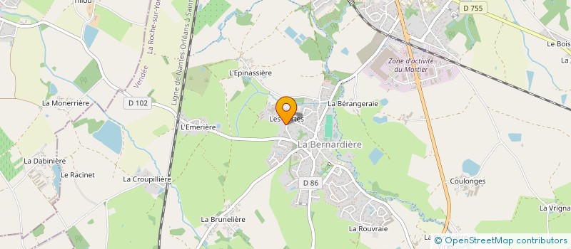 localisation de l'entreprise MADAME MARIE-CHRISTINE BONNET  LA BERNARDIERE