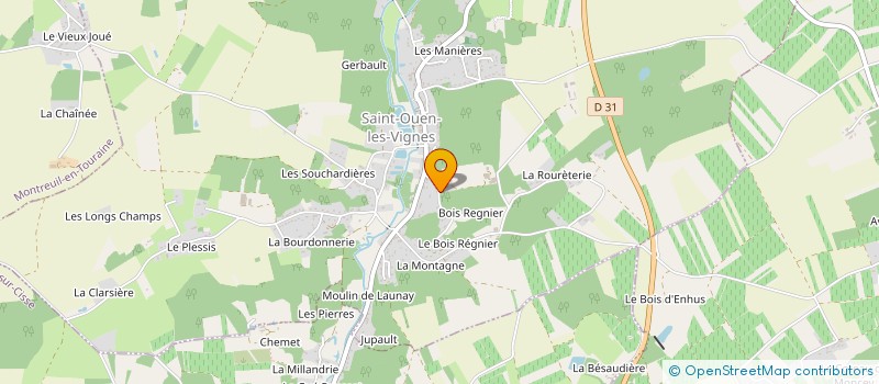 localisation de l'entreprise MADAME MARIE-CHRISTINE BOURGOUIN  SAINT-OUEN-LES-VIGNES