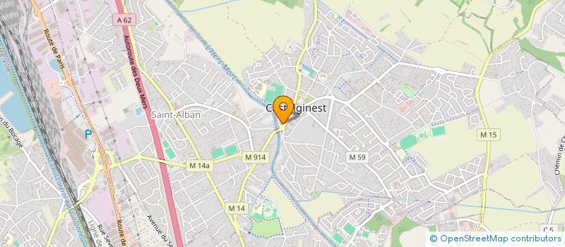 localisation de l'entreprise MADAME MARIE-CHRISTINE BOURREC  CASTELGINEST