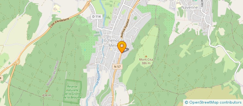 localisation de l'entreprise MADAME MARIE CHRISTINE BOUVERESSE  ECHENOZ-LA-MELINE