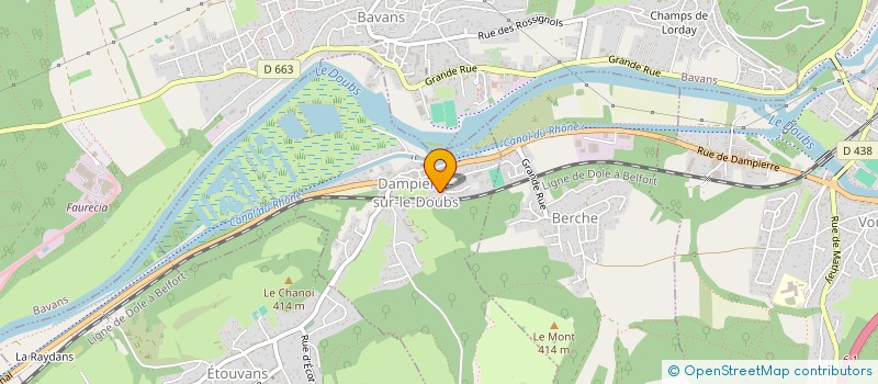 localisation de l'entreprise MADAME MARIE-CHRISTINE BRETAGNE  DAMPIERRE-SUR-LE-DOUBS