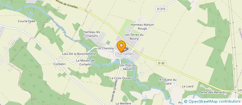 localisation de l'entreprise MADAME MARIE-CHRISTINE BRICHE à GRISELLES