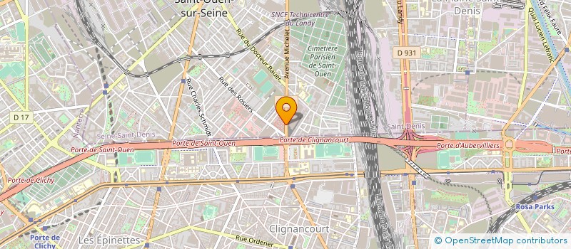 localisation de l'entreprise MADAME MARIE-CHRISTINE BRILHAULT  SAINT-OUEN-SUR-SEINE