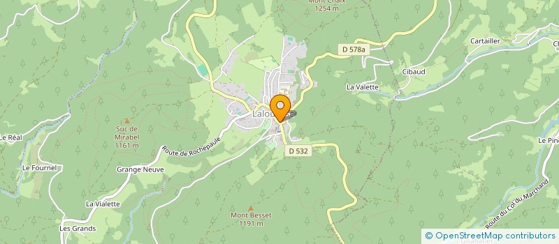 localisation de l'entreprise MADAME MARIE-CHRISTINE BRUNEL  LALOUVESC