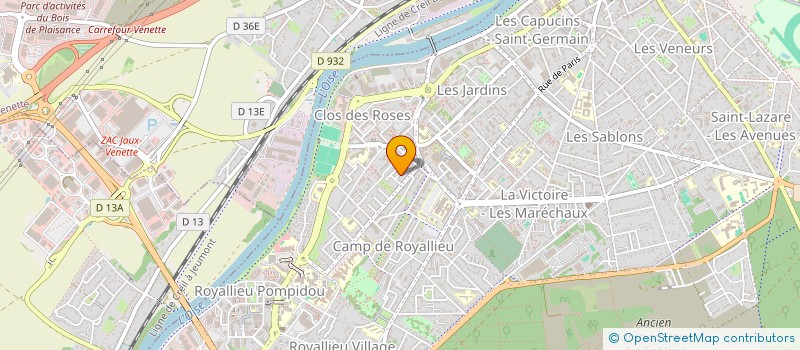 localisation de l'entreprise MADAME MARIE-CHRISTINE CALVEZ à COMPIEGNE