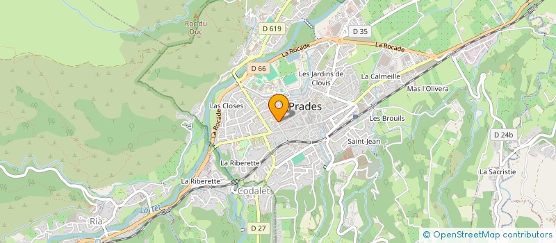 localisation de l'entreprise MADAME MARIE CHRISTINE CARON à PRADES