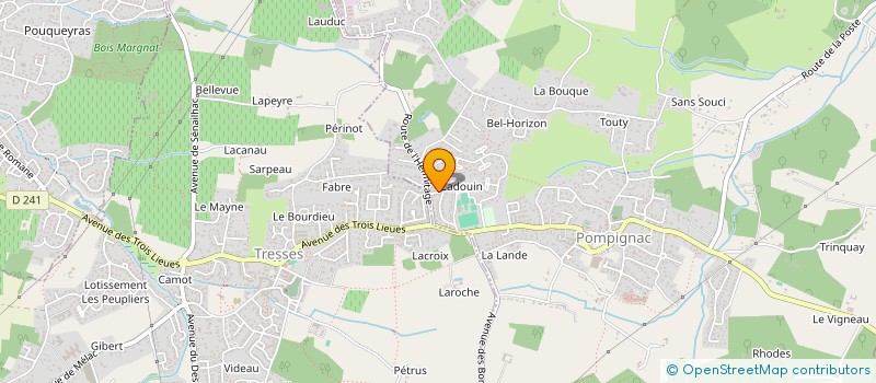 localisation de l'entreprise MADAME MARIE-CHRISTINE CARRIERE à POMPIGNAC