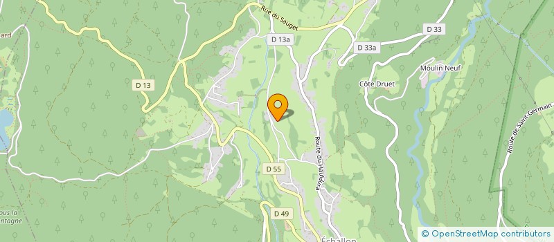 localisation de l'entreprise MADAME MARIE-CHRISTINE CHAPELU  ECHALLON