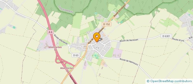 localisation de l'entreprise MADAME MARIE-CHRISTINE CHAVENTON  URY