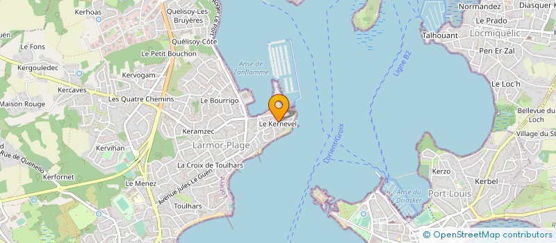 localisation de l'entreprise MADAME MARIE-CHRISTINE CHEVALIER à LARMOR-PLAGE