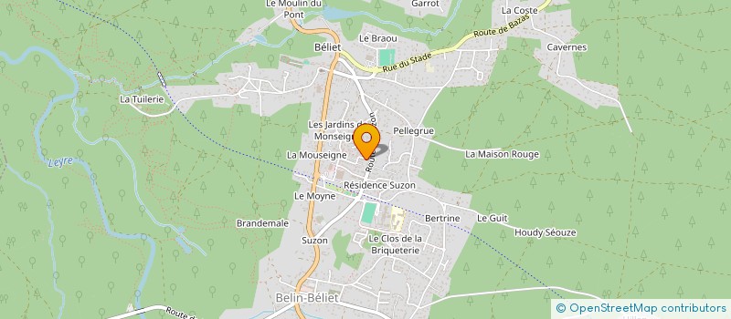 localisation de l'entreprise MADAME MARIE-CHRISTINE COLIN à BELIN-BELIET